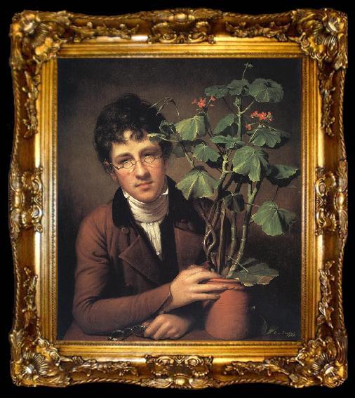 framed  Rembrandt Peale Rubens Peale with a Geranium, ta009-2
